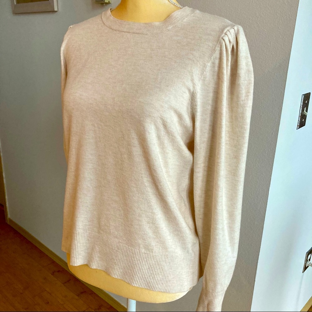 Marled Reunited Clothing Oatmeal Crew Neck Long Sleeve Sweater